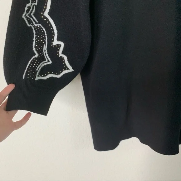 anthropologie black sweater dress Daily Practice by Anthropologie Long-Sleeve Sporty Sweater Dress